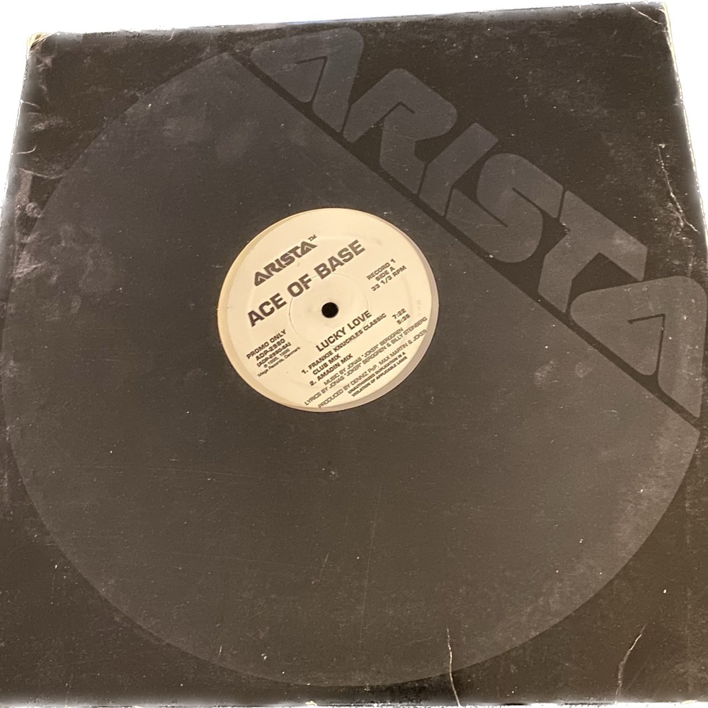 Ace of Base " Lucky Love" the Remixes Rare!! 1995 Arista Records Vintage - Picture 3 of 6